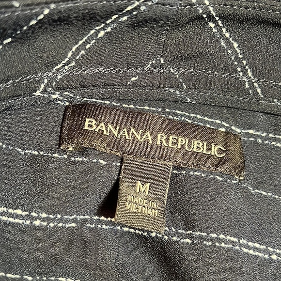 BANANA Republic Navy Striped Blouse - Picture 10 of 13